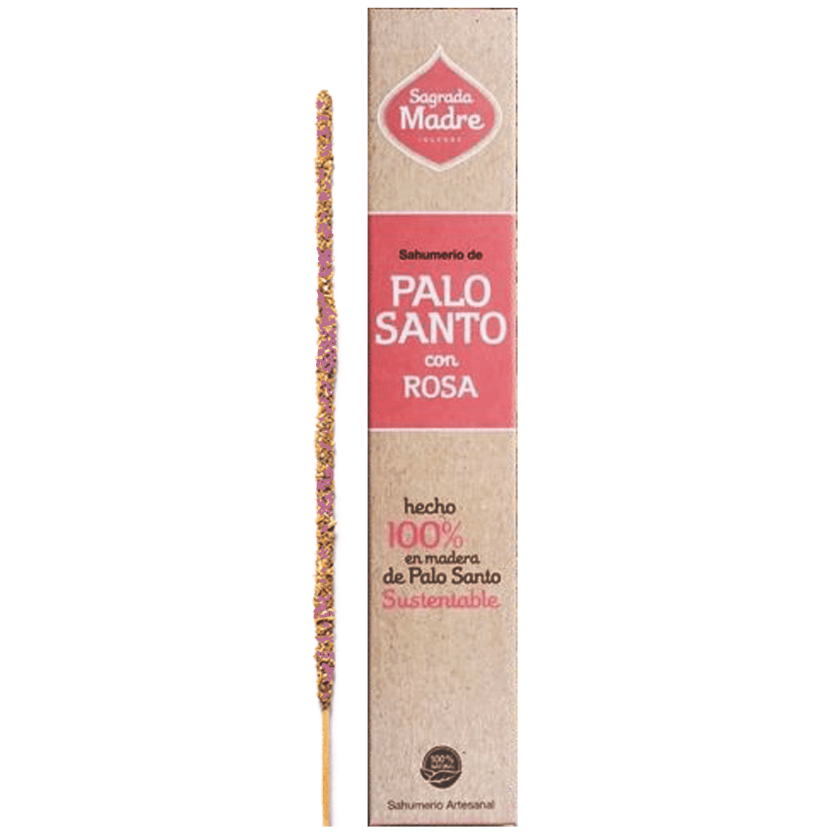 Sahumerio de Palo Santo con Rosa