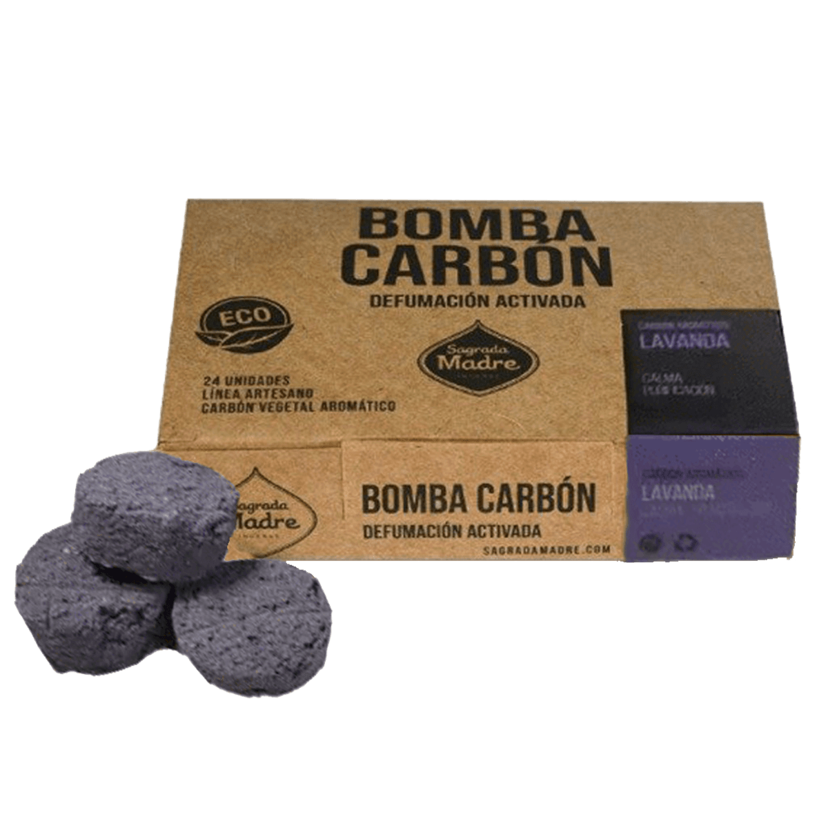 Bomba Carbón - Lavanda x 24
