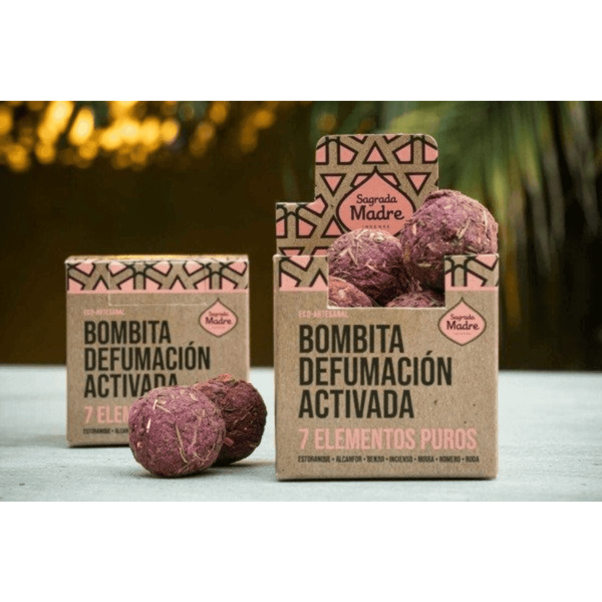 Bombita Defumación Activada x 8 - 7 Elementos Puros