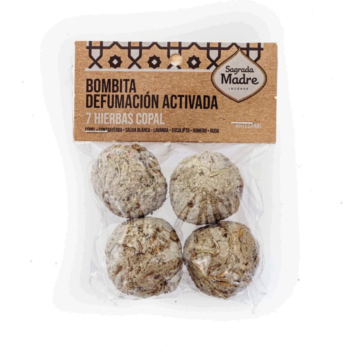 Bombita Defumación Activada (Bolsita x 4) - 7 Hierbas Copal