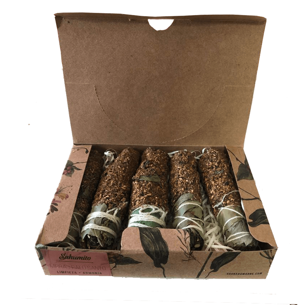 Sahumito Mirra - Palo Santo (X5)