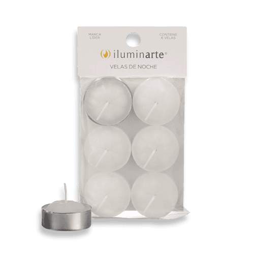 Velas de Noche Blanca - Pack 6 (003CB)