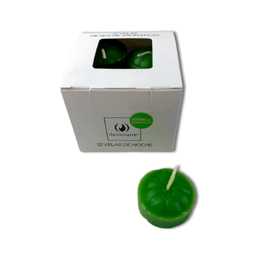 Velas Noche Cubo Aromatica (008A) - Citronella Antimosquito Pack 12