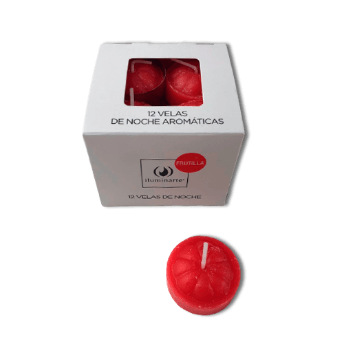 Velas Noche Cubo Aromatica (008A)- Frutilla Pack 12
