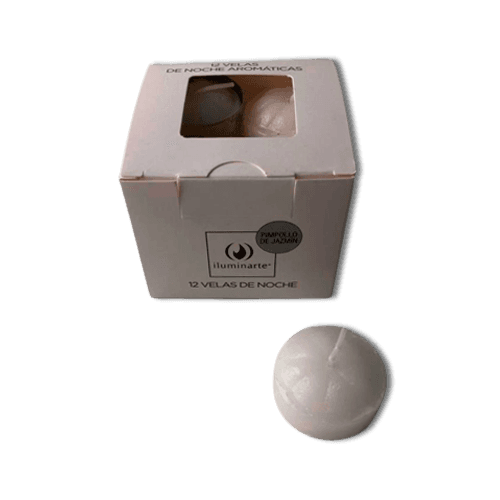 Velas Noche Cubo Aromatica (008A)- Pimpollo de Jazmín Pack 12