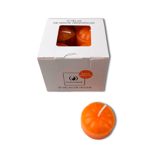 Velas Noche Cubo Aromatica (008A) - Mango Maracuyá Pack 12