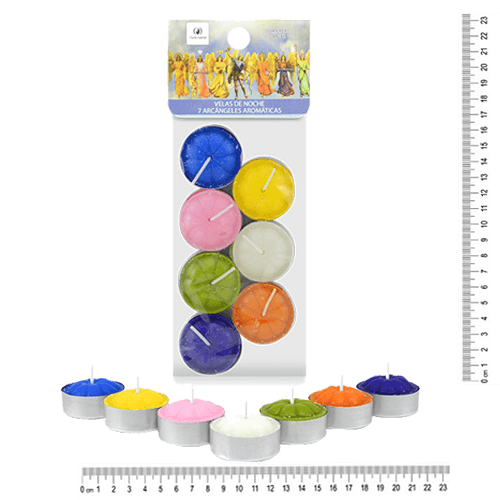 Velas de Noche 7 Arcángeles Aromáticas (016D)