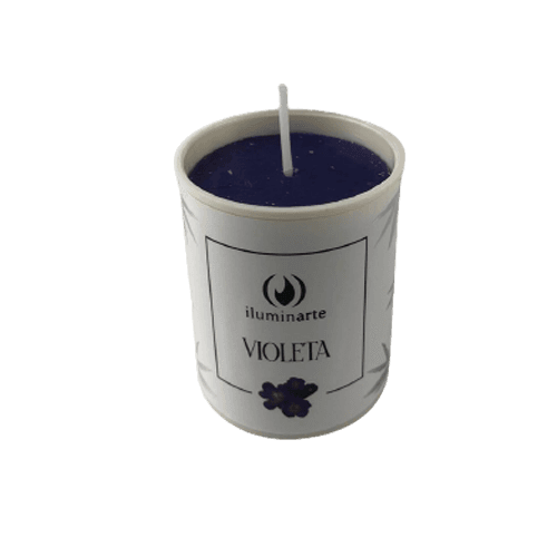 Velón Votivo Aromático (con vaso 060) - Violeta