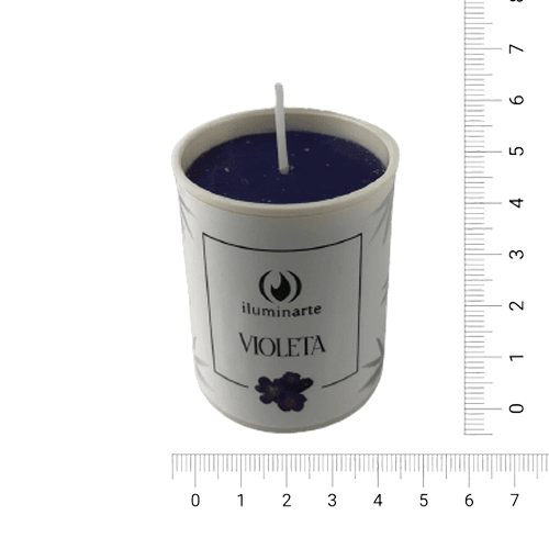 Velón Votivo Aromático (con vaso 060) - Violeta