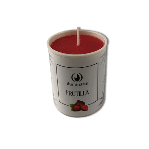 Velón Votivo Aromático (con vaso 060) - Frutilla