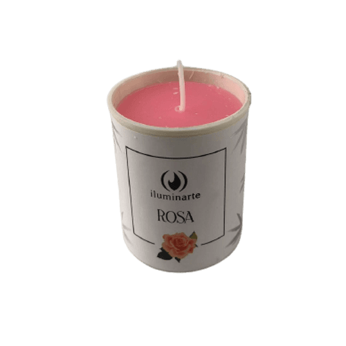 Velón Votivo Aromático (con vaso 060) - Rosa