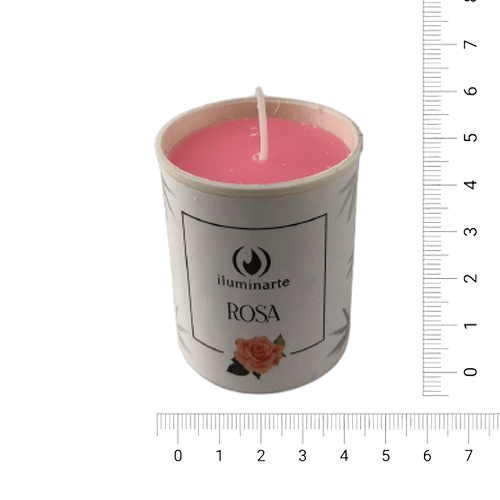 Velón Votivo Aromático (con vaso 060) - Rosa