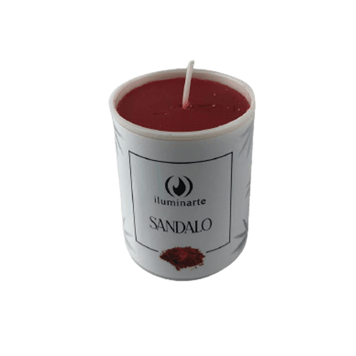 Velón Votivo Aromático (con vaso 060) - Sándalo Hindú