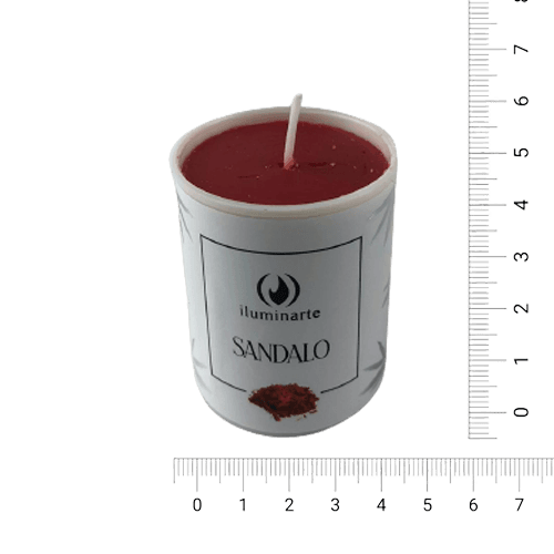 Velón Votivo Aromático (con vaso 060) - Sándalo Hindú