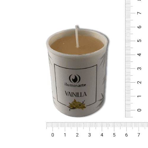 Velón Votivo Aromático (con vaso 060) - Vainilla Africana