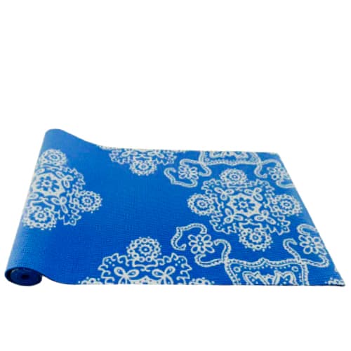 Mat de Yoga Azul con Diseño Floral (YM06P105)