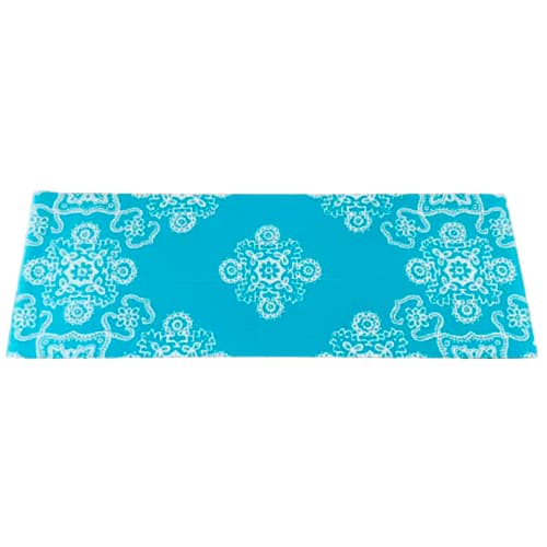 Mat de Yoga Celeste con Diseño Floral (YM06P304)