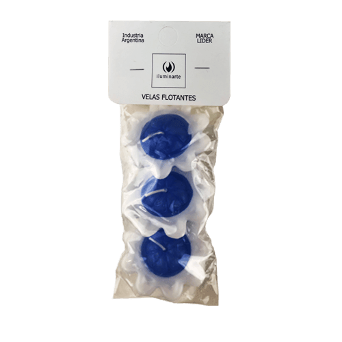 Velas Flotantes x 3unid. – Celeste (034)