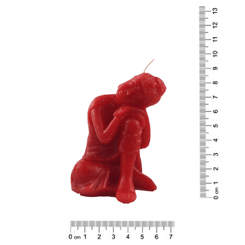 Vela Buda Recostado - Rojo (030G)