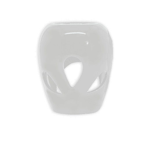 Hornillo Oval con Hojas - Blanco (910A)