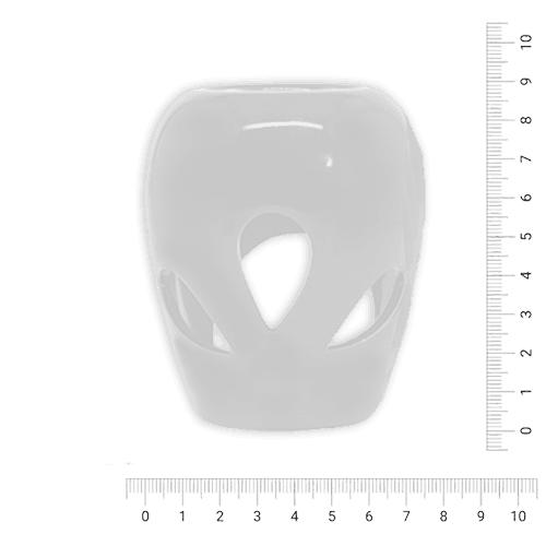 Hornillo Oval con Hojas - Blanco (910A)