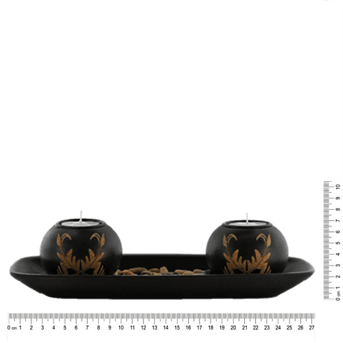 Set Porta Vela 2 Bolas (934F)