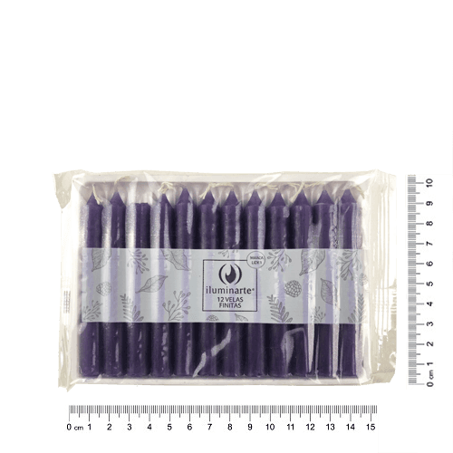12 Velas Finitas - Violeta (020)