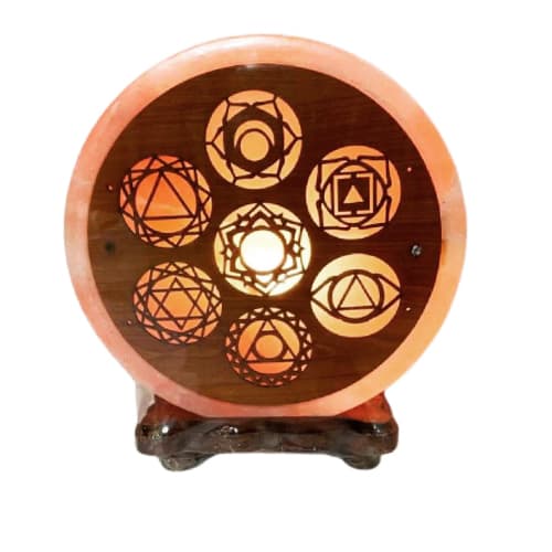 Lámpara de Sal del Himalaya 7 Chakras LS039