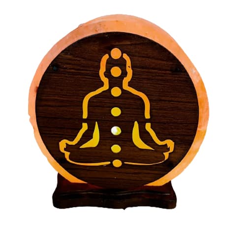 Lámpara de Sal del Himalaya Chakra Meditación LS040