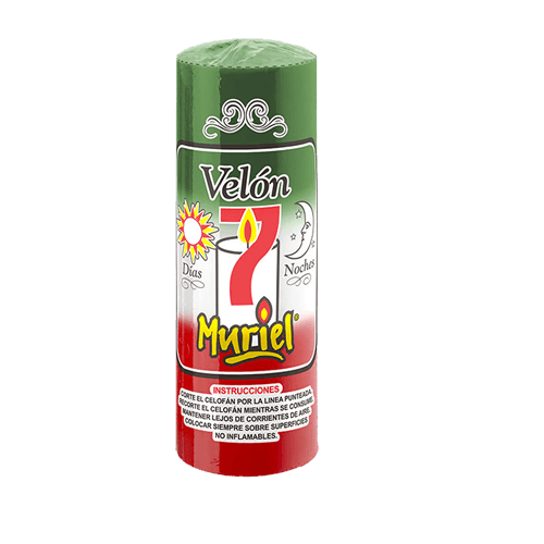 Vela 7 Días Muriel Verde Blanco Rojo (010)