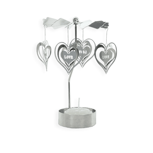 Porta Vela Carrousel Metal - Love (706Z)