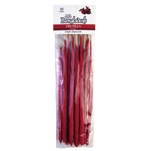 Bangladesh Sahumerio Triple Empaste x 10 - Frutilla (432D)