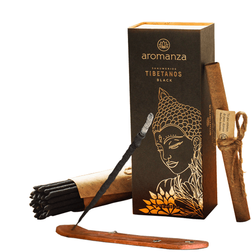 Sahumerio Box Tibetano Black - Aroma de la India (100IB)