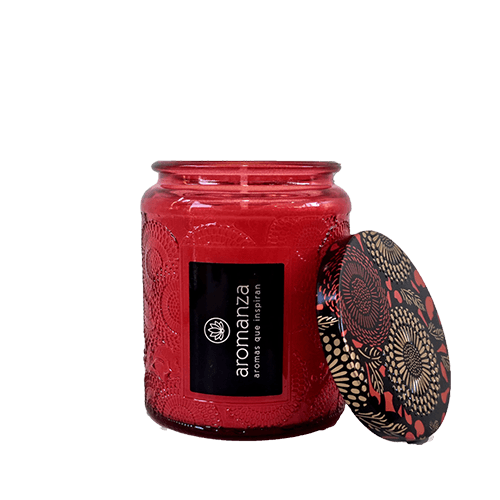 Vela Aromática Premium Vidrio Luxe - Frutilla (101G)