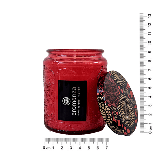 Vela Aromática Premium Vidrio Luxe - Frutilla (101G)