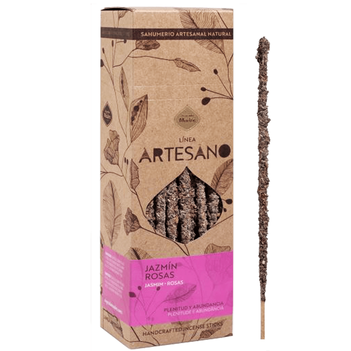 Sahumerio Artesano Natural - Jazmín Rosas