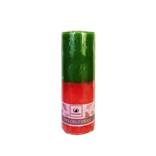 Velón 7 Días - Verde Rojo Expedito (012A)