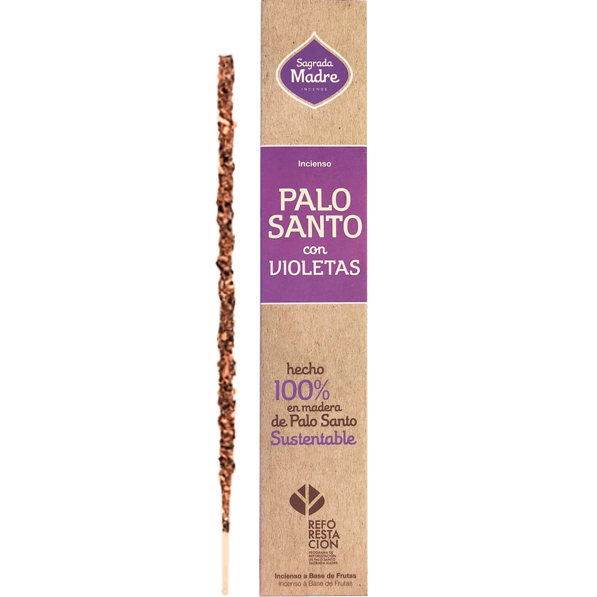 Sahumerio de Palo Santo con Violetas