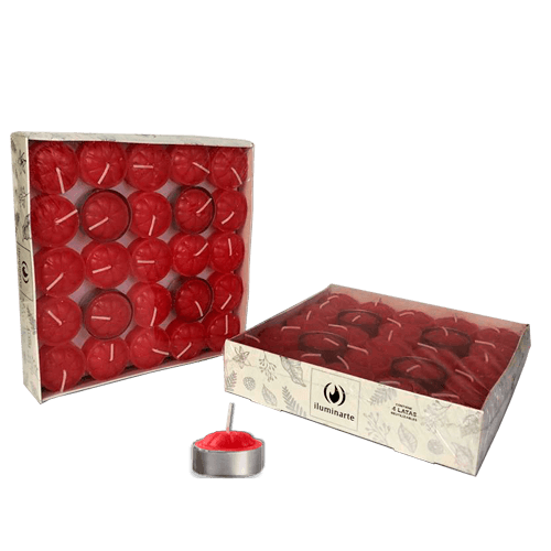 Velas de Noche Rojo - Pack 50 (005)