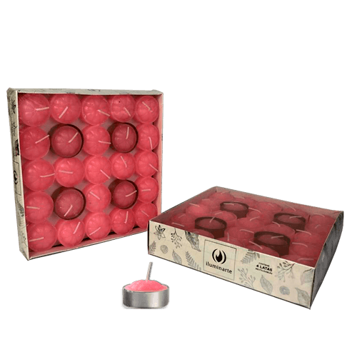 Velas de Noche Rosa - Pack 50 (005)