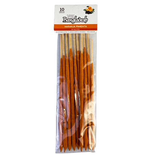 Bangladesh Sahumerio Triple Empaste x 10 - Naranja Pimienta (432D)