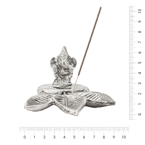 Porta Sahumerio Sobre Flor Metal - Ganesh (650O)