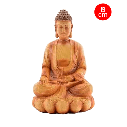 Budha Simil Madera 19 Cm. (932F)