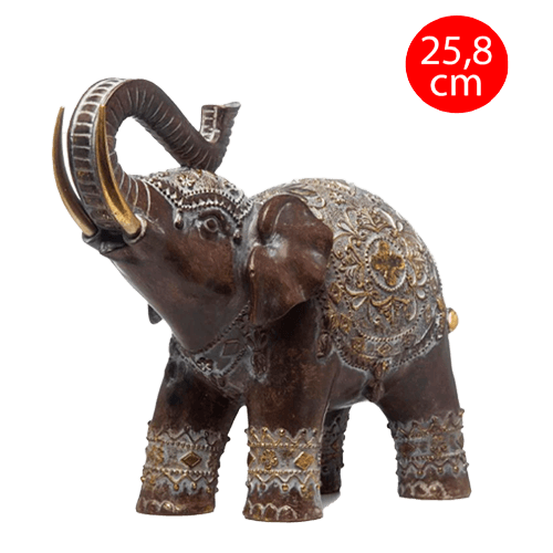 Elefante Manto Dorado 25,8 Cm. (946I)