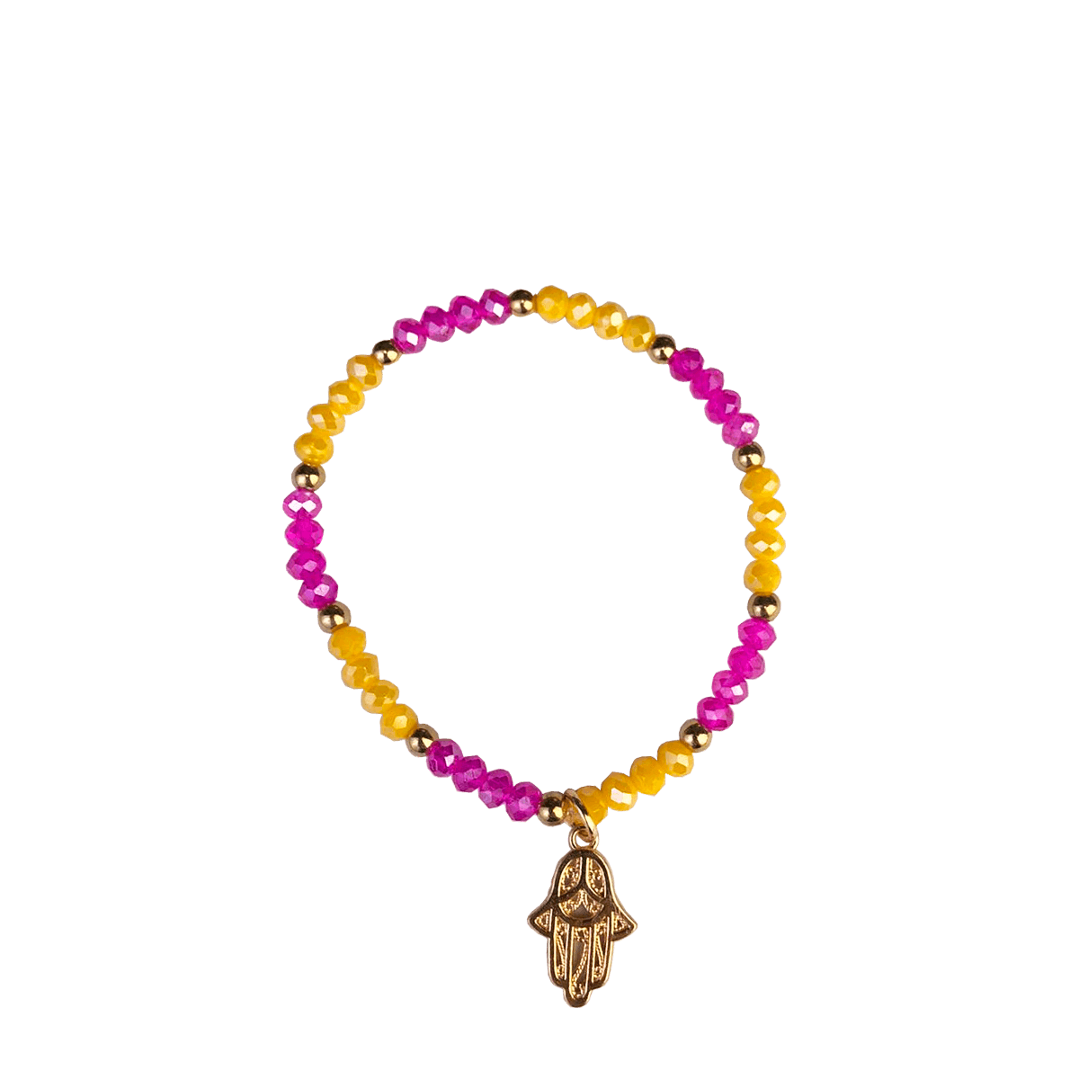 Pulsera Cristal Chico con Dije Mano (002)