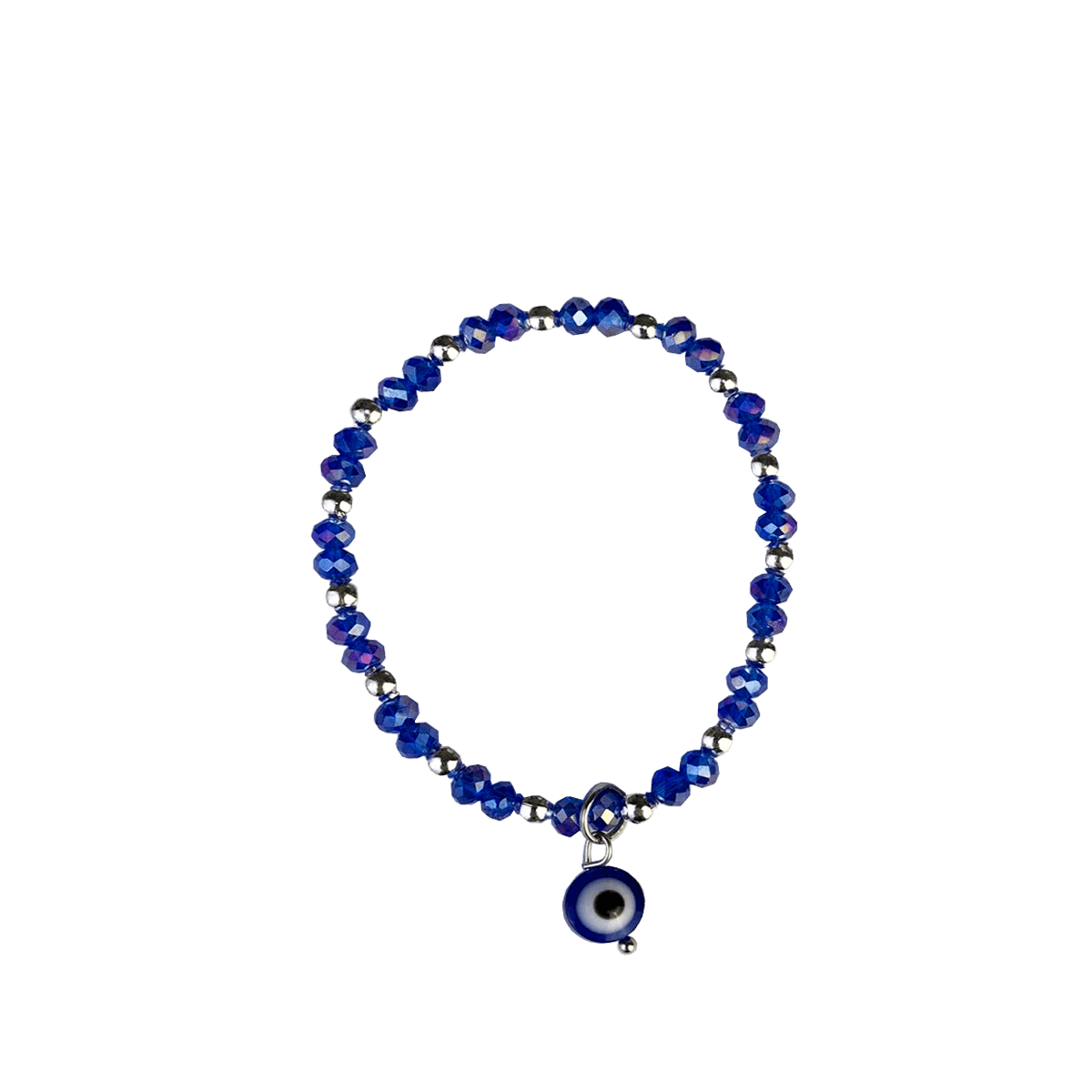 Pulsera Cristal Chico con Dije Ojo Turco (002)