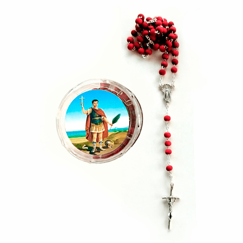 Rosario Santorial de Rosas en Caja San Expedito