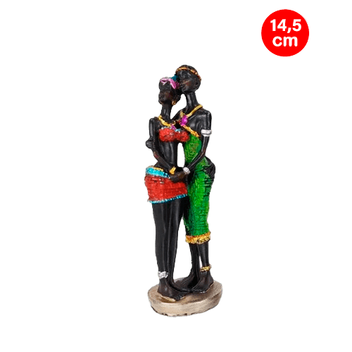 Pareja Africana 14,5 Cm. (919T)