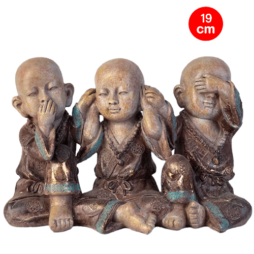 Tres Budas 17 Cm. (946G)