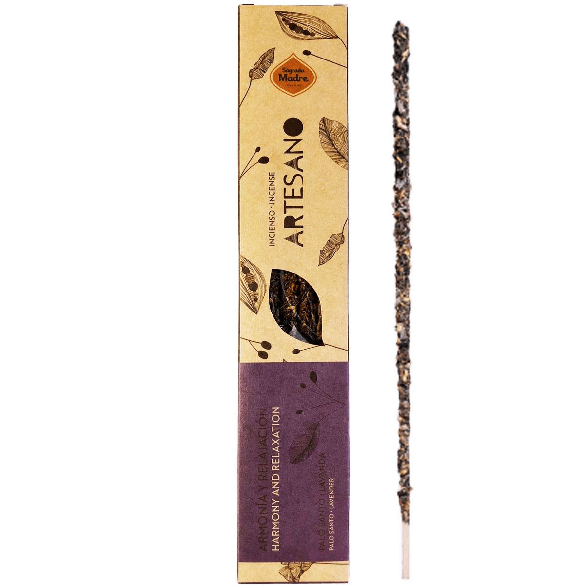 Sahumerio Artesano x5 - Palo Santo Lavanda